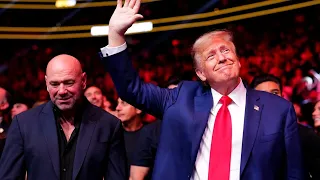 Donald Trump given ‘rockstar entrance’ at UFC 296