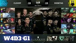 Cloud 9 vs Dignitas | Week 4 Day 3 S10 LCS Summer 2020 | C9 vs DIG W4D3