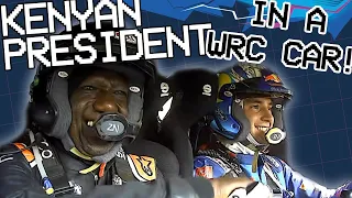 Kenyan President William Ruto goes flat out in a WRC car!