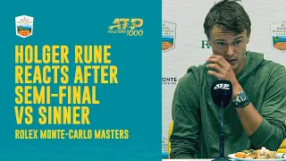 Rune Reacts After Semi-Final EPIC vs Sinner | Rolex Monte Carlo Masters 2023