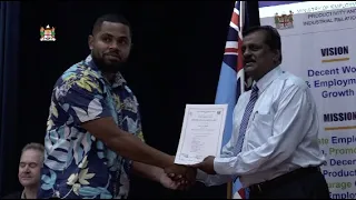 Fijian Minister for Employment officiates at farewell of selected Fijian workers under PALM
