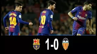 Barcelona - Valencia 1-0 All Goals & Highlights - Copa Del Rey