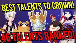 BEST TALENTS TO CROWN! Don't Waste Them! Genshin Impact