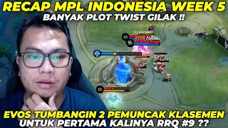 2 PERINGKAT PAPAN ATAS ONIC BTR TUMBANG SAMA EVOS !! RECAP MPL INDONESIA S13 WEEK 5 !! #kelaskb