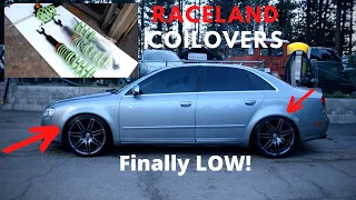 Installing coilovers on my Audi B7!