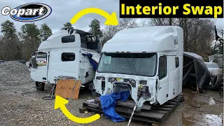 Interior Swap Off Wrecked Volvo VNL 760 Semi 2018 From Copart