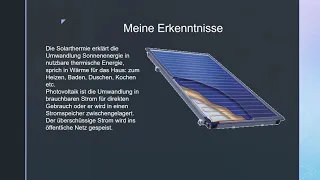 Die Solarenergie