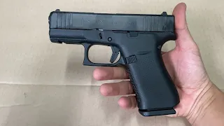 Glock G43X ยืม บางแบนจับถนัดมาก จากที่ไม่เคยสนใจ ตอนนี้อยู่ในแผนเบยครับ