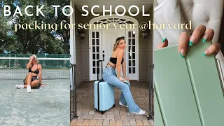 BACK TO SCHOOL: packing + getting ready for senior year at harvard