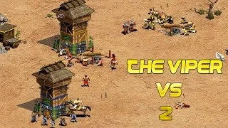 THE VIPER VS 2 "NEWBES"  DOBLE ATAQUE DE TORRES AGE OF EMPIRES 2