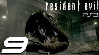 Resident Evil HD Remaster (PS3) - Jill Walkthrough Part 9 - Killing Yawn (Giant Snake Boss)