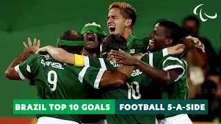 Brazil's 5-A-Side Football Top 10 Goals! | Paralympic Games