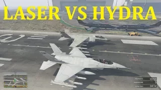 GTA 5 Online Speed Test - What Is Faster HYDRA Or LASER (Hydra VS Laser)