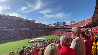 Must watch Kansas City Chiefs National Anthem Flyover Los Angeles Chargers vs. Chiefs 2023 Week 7