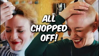 CHOPPED ALL MY HAIR OFF - GETTING A SURPRISE BUZZ CUT!!!