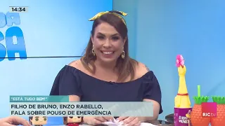 Turbina de avião com cantor Bruno estoura e causa pouso de emergência