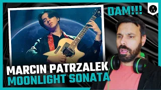 MARCIN PATRZALEK - "Moonlight Sonata on One Guitar" (Live Performance) - REACTION | One of a Kind!