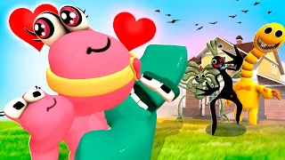 ALPHABET LORE P LOVE HOUSE 💕 VS RAINBOW FRIENDS In Garry`s mod!