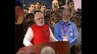 PM Shri Narendra Modi witnesses historic successful insertion of Mars Orbiter into Martian orbit