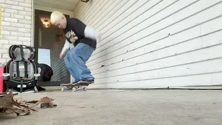 nollie kickflip first try