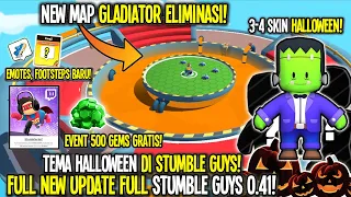 FULL UPDATE STUMBLE GUYS 0.41! MAP BARU GLADIATOR, SKIN HALLOWEEN, STUMBLE PASS BARU! - Stumble Guys