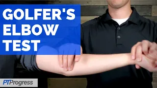 Golfer's Elbow Test for Medial Epicondylitis