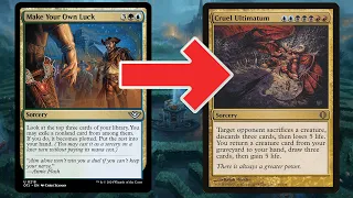 YOU FEELING LUCKY, PUNK?!  Make Your Own Luck Combo (UG Show and Tell- Legacy MTG)