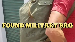 FOUND US MILITARY BAG I Bought Abandoned Storage Unit Locker Opening Mystery Boxes Storage Wars