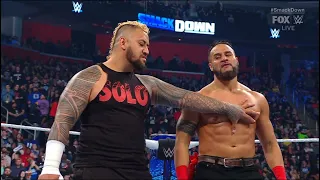 Solo Sikoa and Tama Tonga attacks Jimmy Uso - WWE SmackDown 4/12/2024