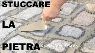 Sigillatura del porfido in lastre con Mapestone - Radioli Pavimenti