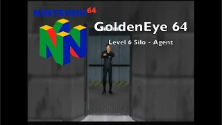 N64 - GoldenEye Level 6 Silo Walkthrough on Agent Difficulty // UNLOCKING TURBO MODE CHEAT!