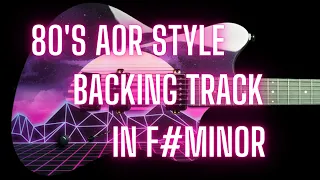 80s aor style backing track in F# minor