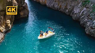 FIORDO DI FURORE Amalfi Coast | Amazing Bridge & Beach Aerials | Italy from Above by Drone 🇮🇹 4K