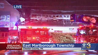 Firefighters Battle Intense Flames At Chester County Shopping Plaza