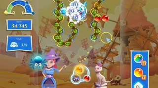 Bubble Witch 2 Saga Level 2548 with no booster & 9 bubbles left