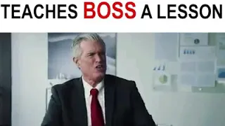 How a boss teaches an employee a lesson