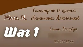 01. Женя М. Шаг 1. Семинар по 12 шагам АА. Санкт-Петербург.  2022