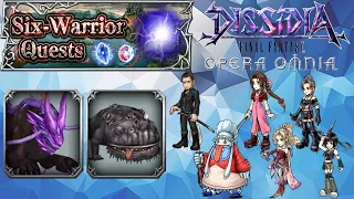 [DFFOO GLOBAL] Six-Warrior Quests Area 6. Cor, Aerith, Paine, Quina, Terra & Yuffie FR Echo-Run.