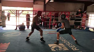 Heated Sparring At The Boxing Gym