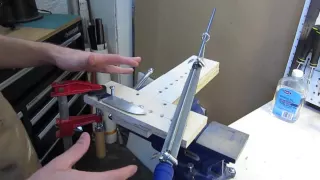 How to make and use a filing jig for knife blades.