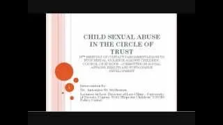 Dr Antonis St. Stylianou in the Council of Europe re Child Sexual Abuse