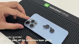 AMAZINGthing iPhone 13 Lens Protector Installation Demo