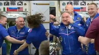 Soyuz MS-13 hatch opening