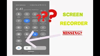 How to Recover Missing Screen Recorder Button on Redmi Xiaomi 10 A : Missing Screen Recorder Fixed.