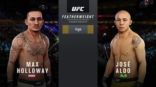 EA UFC 3: Ranked Online: Max "Blessed" Holloway (me) vs Jose "Scarface" Aldo