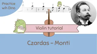 Czardas (Csárdás) - V. Monti (Violin Tutorial | Play along | Playing partner)