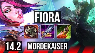 FIORA vs MORDE (TOP) | 800+ games | KR Master | 14.2