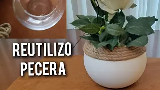 Cómo RECICLAR PECERA (PASO A PASO) Idea sencilla  para adornar, o  ganar dinero extra!#manualidades