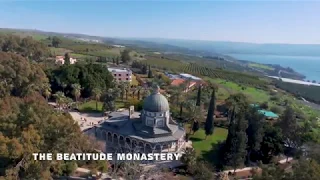 The Beatitude Monastery Aerial 4K / כנסיית הר האושר צילום אויר