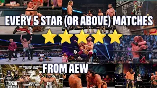 EVERY 5 STAR MATCHES FROM AEW ALL AEW 5 STAR MATCHES